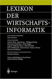 Cover of: Lexikon der Wirtschaftsinformatik