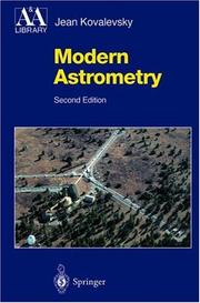 Modern Astrometry by Kovalevsky, Jean.