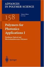 Cover of: Polymers for Photonics Applications I (Advances in Polymer Science) | 