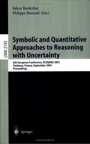 Cover of: Symbolic and Quantitative Approaches to Reasoning with Uncertainty | 