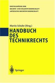 Cover of: Handbuch des Technikrechts