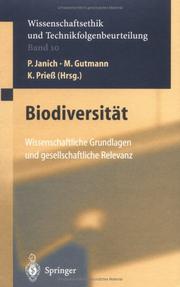 Cover of: Biodiversität: wissenschaftliche Grundlagen und gesellschaftliche Relevanz