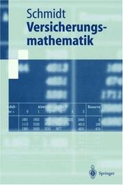 Versicherungsmathematik by Klaus D. Schmidt