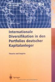 Internationale Diversifikation in den Portfolios deutscher Kapitalanleger by Susanne Lapp