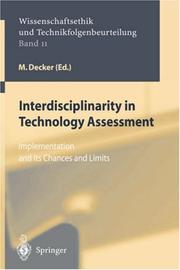 Interdisciplinarity in technology assessment by M. Decker