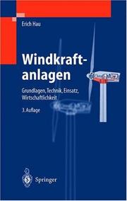 Cover of: Windkraftanlagen: Grundlagen, Technik, Einsatz, Wirtschaftlichkeit (VDI-Buch)