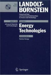 Cover of: Nuclear Energy (Landolt-Bornstein: Numerical Data and Functional Relationships in Science and Technology - New Series)