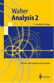 Cover of: Analysis 2 by Wolfgang Walter