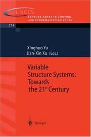 Cover of: Variable Structure Systems: Towards the 21st Century