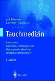 Cover of: Tauchmedizin: Barotrauma, Gasembolie, Dekompression, Dekompressionskrankheit, Dekompressionscomputer