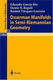 Osserman manifolds in semi-Riemannian geometry by Eduardo García-Río