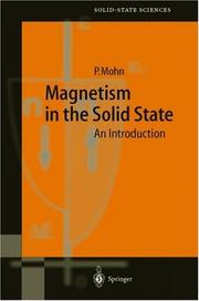 Cover of: Magnetism in the Solid State by Peter Mohn