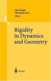Cover of: Rigidity in Dynamics and Geometry