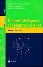 Cover of: Theoretical Aspects of Computer Science | 