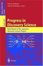 Progress in discovery science by Setsuo Arikawa