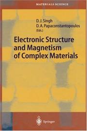 Cover of: Electronic Structure and Magnetism of Complex Materials