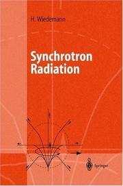 Cover of: Synchrotron Radiation