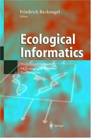 Cover of: Ecological Informatics by Friedrich Recknagel