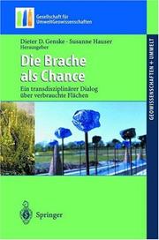 Cover of: Die Brache als Chance by 