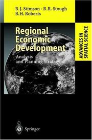 Cover of: Regional Economic Development