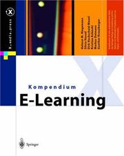 Cover of: Kompendium E-Learning (X.media.press) by H.M. Niegemann, S. Hessel, D. Hochscheid-Mauel, K. Aslanski, M. Deimann, G. Kreuzberger