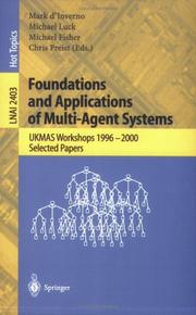 Cover of: Foundations and Applications of Multi-Agent Systems by 