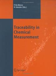 Cover of: Traceability in chemical measurement