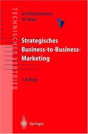 Cover of: Strategisches Business-to-Business Marketing