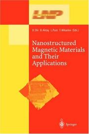 Cover of: Nanostructured Magnetic Materials and their Applications (Lecture Notes in Physics)