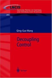 Cover of: Decoupling Control by Quing-Guo Wang