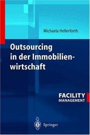 Cover of: Outsourcing in der Immobilienwirtschaft