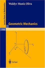 Cover of: Geometric Mechanics by Waldyr Muniz Oliva
