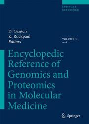 Cover of: Encyclopedic Reference of Genomics and Proteomics in Molecular Medicine (2 volume set) | 