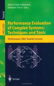 Performance evaluation of complex systems by Maria Carla Calzarossa