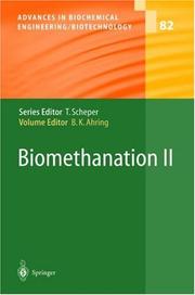 Cover of: Biomethanation II (Advances in Biochemical Engineering / Biotechnology)
