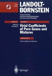Cover of: Virial Coefficients of Pure Gases and  Mixtures