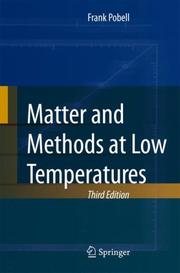 Cover of: Matter and Methods at Low Temperatures by Frank Pobell