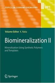 Cover of: Biomineralization II (Topics in Current Chemistry)