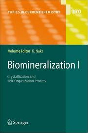 Cover of: Biomineralization I (Topics in Current Chemistry)