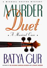 Cover of: Murder Duet | Batya Gur