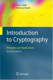 Cover of: Introduction to Cryptography: Principles and Applications (Information Security and Cryptography)