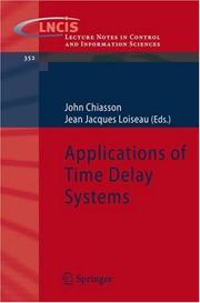 Cover of: Applications of Time Delay Systems (Lecture Notes in Control and Information Sciences)