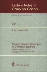 Cover of: Graph-Theoretic Concepts in Computer Sciences | Jan van Leeuwen