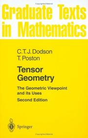 Tensor geometry by C. T. J. Dodson, Tim Poston