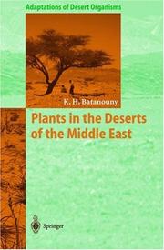 Cover of: Plants in the Deserts of the Middle East (Adaptations of Desert Organisms)