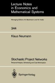 Stochastic Project Networks by Klaus Neumann