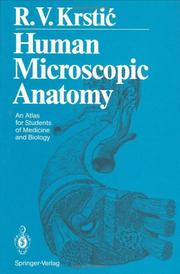 Cover of: Human microscopic anatomy by Radivoj V. Krstić