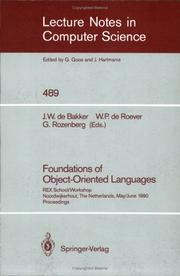 Cover of: Foundations of object-oriented languages by REX School/Workshop (1990 Noordwijkerhout, Netherlands)