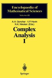 Complex analysis I by A. A. Gonchar