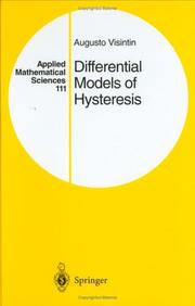 Cover of: Differential models of hysteresis by A. Visintin